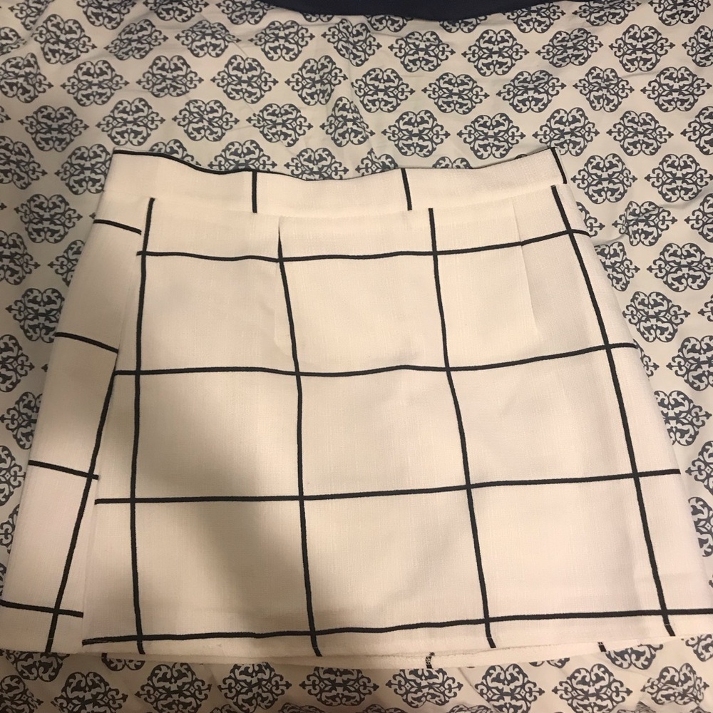 Black and white skirt
